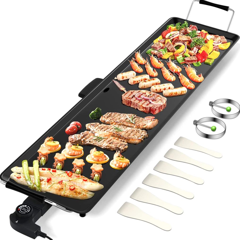 ARLIME Large Electric griddle, 35" Teppanyaki Grill Extra Large Table Top Griddle