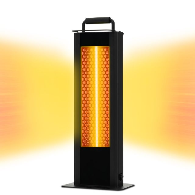 ARLIME Outdoor Patio Heater, 1200W Freestanding Double-Sided Electric Infrared Heater w/Tip-Over Protection