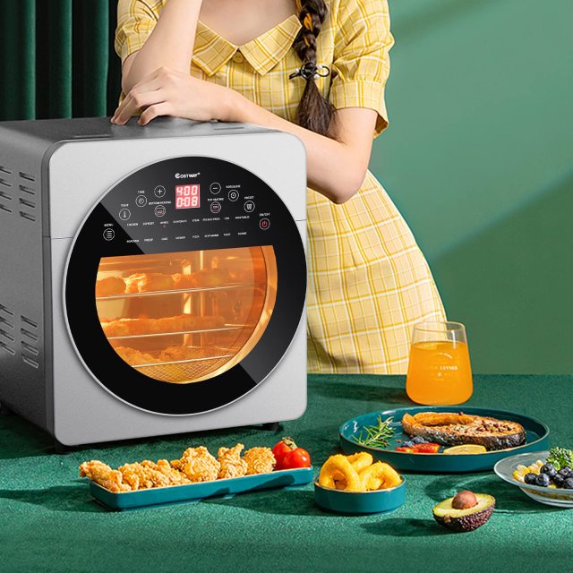 ARLIME 16-in-1 Air Fryer Toaster Oven Oil-Free 1700W, 15.5 QT Airfryer Cooker