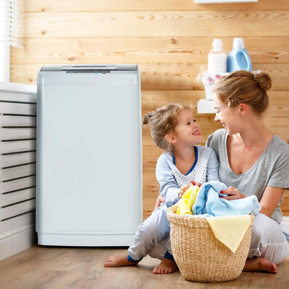 ARLIME Portable Washing Machine, 2-in-1 Laundry Washer and Spin Combo with 10 Programs, 8.8lbs Capacity