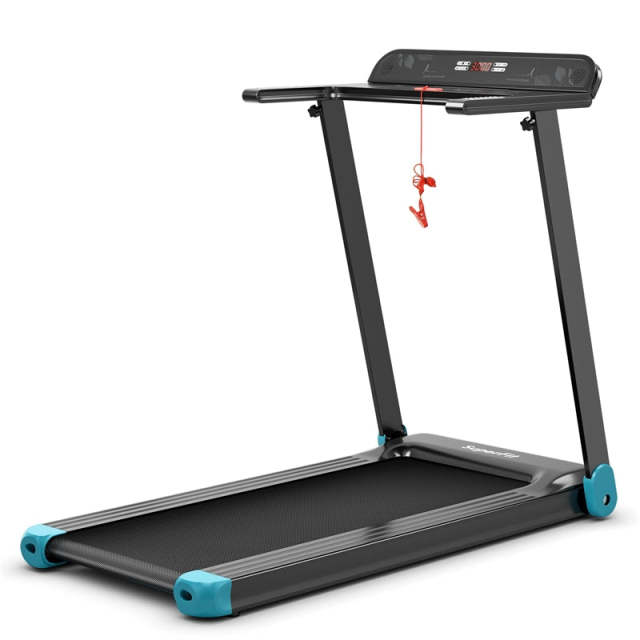Folding Treadmill for Small Spaces with APP Control, 12 Preset Programs & 198lb Capacity, SuperFit Compact Walking Running Machine for Home Gym