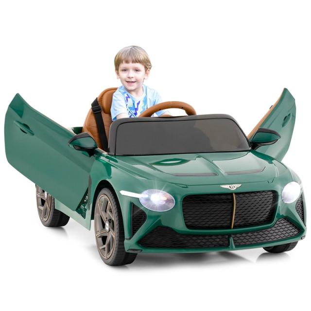12V Kids Ride-on Car, Licensed Bentley Bacalar Electric Vehicle with Remote Control, LED Lights, Wireless Connection & Sound for 3+ Years Old