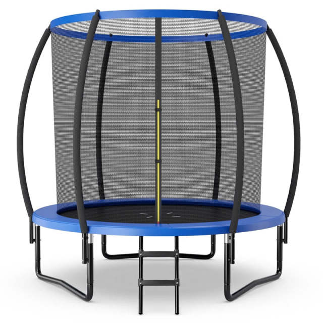 12FT Outdoor Recreational Trampoline with Enclosure Net Safety Pad & Ladder for Kids Adults