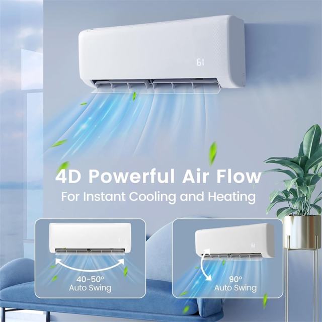 24000 BTU 21 SEER2 WiFi Enabled Ductless Mini Split Air Conditioner with Heat Pump & Alexa/Google Home, Energy Star Certified Inverter Split AC Unit