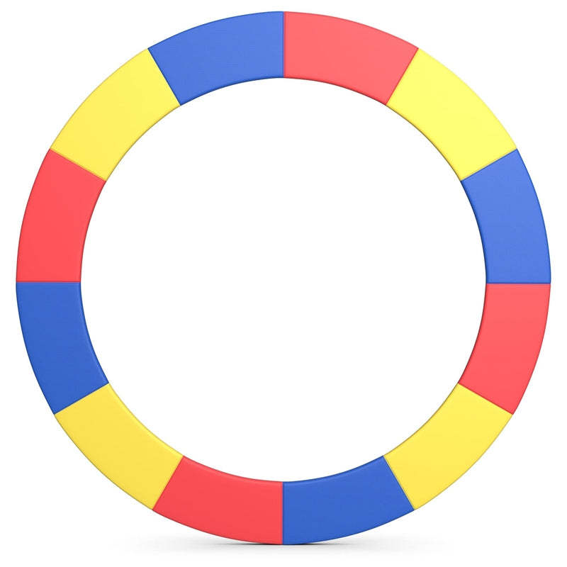 16FT Universal Trampoline Pad No Pole Holes, Tear-Resistant & Waterproof Safety Pad Replacement Spring Cover for Round Trampolines