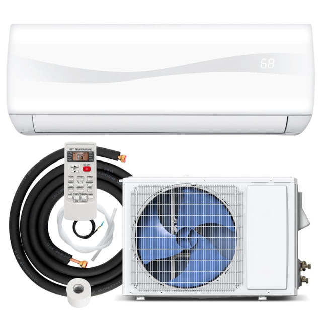 12000BTU Ductless Mini Split Air Conditioner & Heater, 17 SEER2 208-230V Energy Efficient Wall-Mounted Inverter AC Unit w/Heat Pump, Installation Kit
