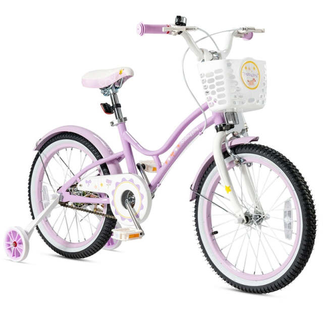 18 Inch Kids Bike, Toddler Bicycle with Removable Training Wheels & Adjustable Seat for Boys Girls