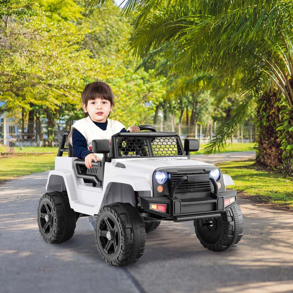 Bountech 12V Kids Ride on Car Jeep, Remote Control Battery Powered Electric Car with Spring Suspension