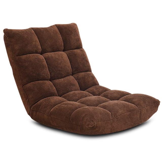 KOMFOTT Floor Chairs for Adults - Floor Gaming Chair with Back Support, 14 Adjustable Position