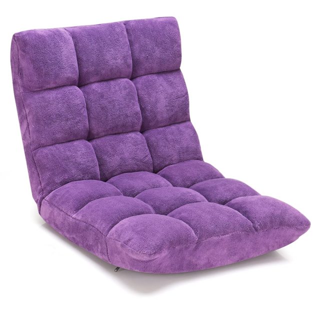 KOMFOTT Floor Chairs for Adults - Floor Gaming Chair with Back Support, 14 Adjustable Position