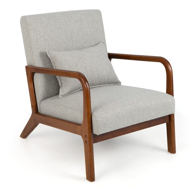 KOMFOTT Modern Accent Chair with Pillow