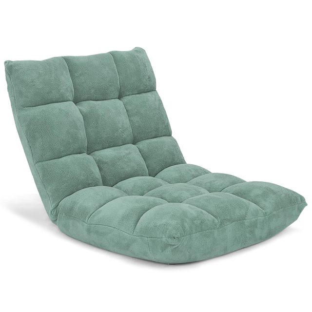 KOMFOTT Floor Chairs for Adults - Floor Gaming Chair with Back Support, 14 Adjustable Position