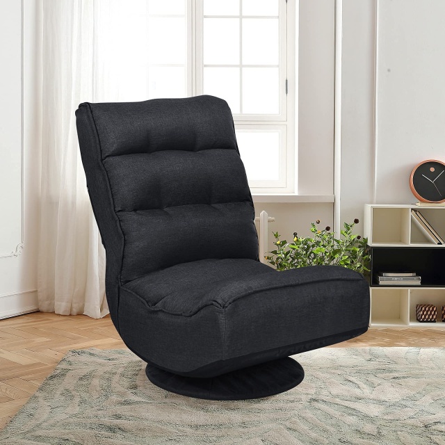 KOMFOTT 360 Degree Swivel Gaming Chair, 6 Position Adjustable Folding Floor Chair