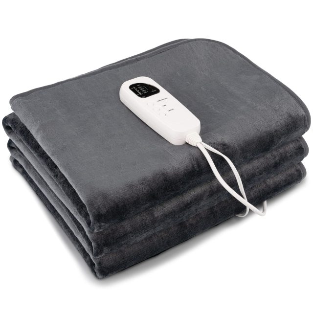KOMFOTT Electric Heated Mattress Pad - 71” x 30” Bed Warmer w/ 5 Heating Levels, 8H Timer, Overheat Protection, Machine Washable Heating Pad