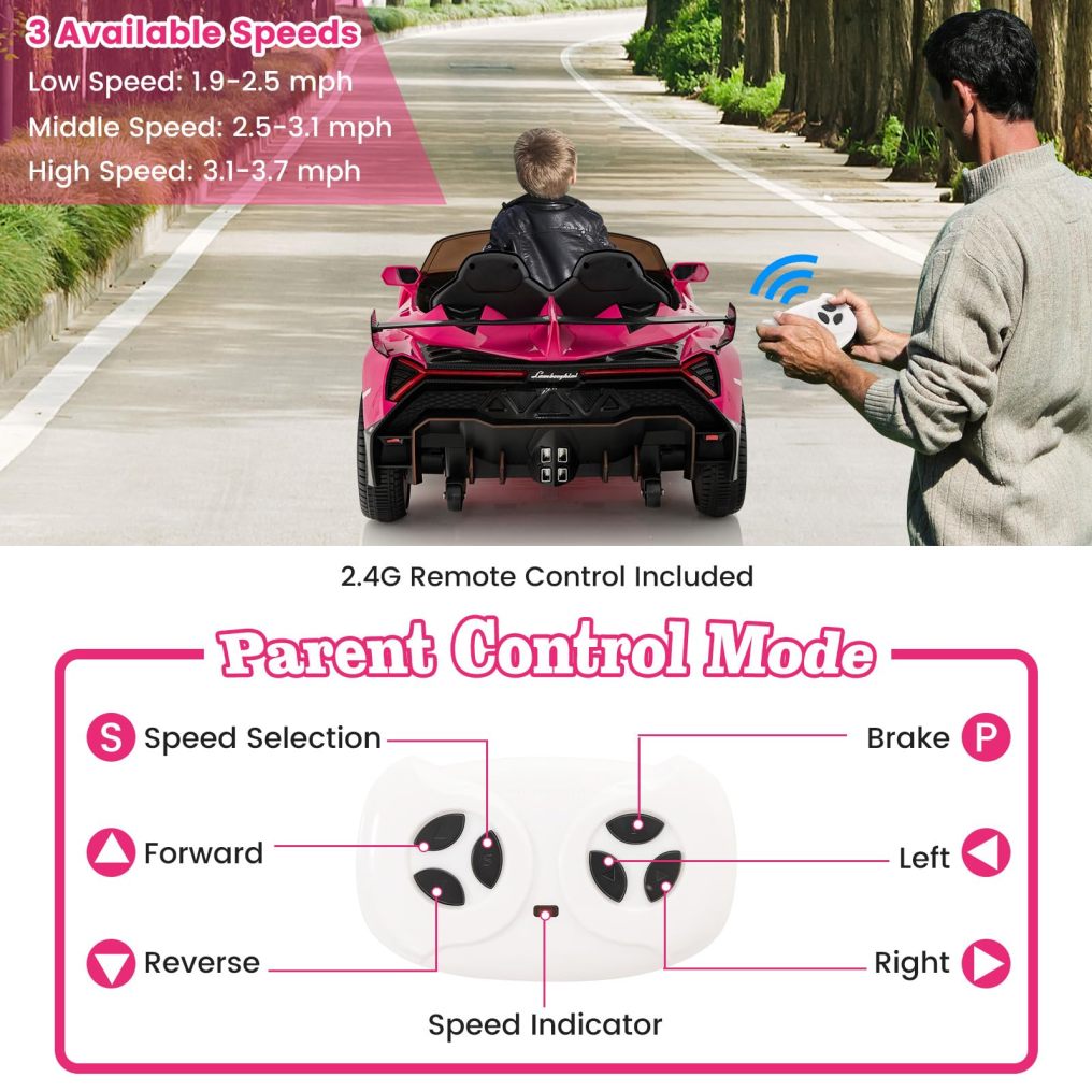 HONEY JOY Licensed Lamborghini Kid Ride-on Sports Car