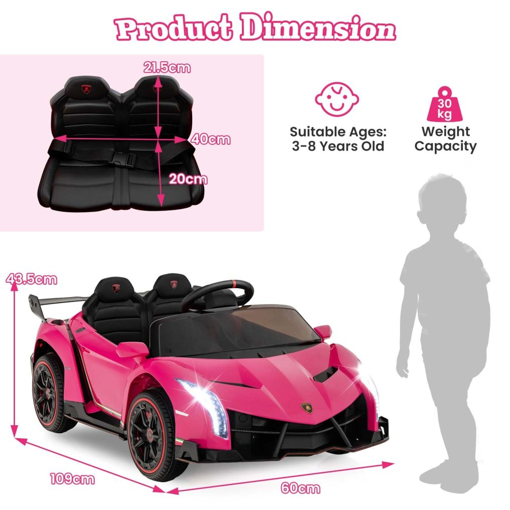 HONEY JOY Licensed Lamborghini Kid Ride-on Sports Car