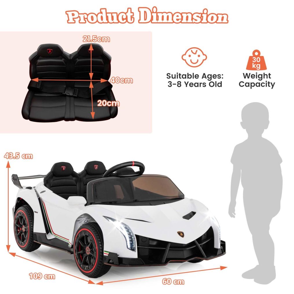 HONEY JOY Licensed Lamborghini Kid Ride-on Sports Car
