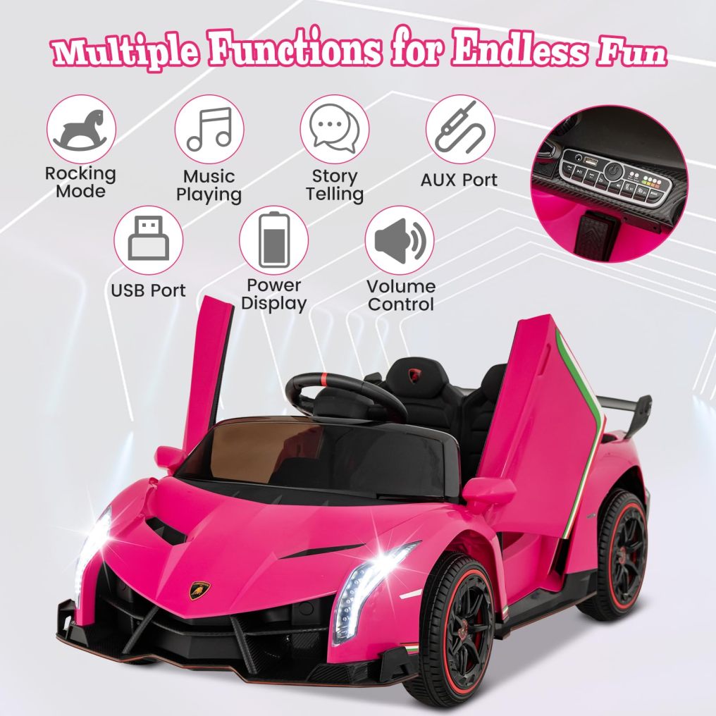 HONEY JOY Licensed Lamborghini Kid Ride-on Sports Car
