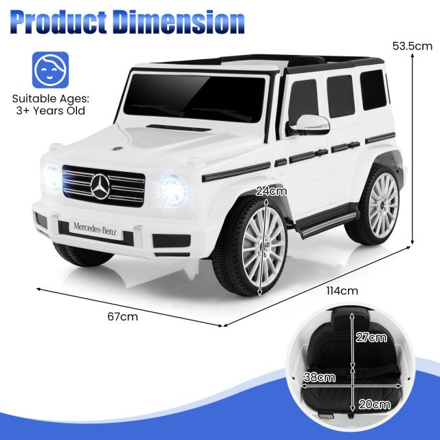 HONEY JOY Licensed Mercedes-Benz G500 Kids Ride-on Car