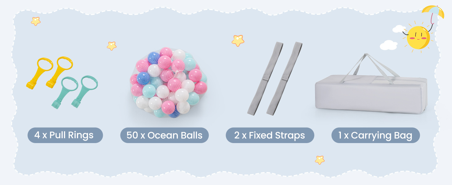 Large Baby Playpen BPA-Free Foldable Toddlers Safety Fence Play Yard